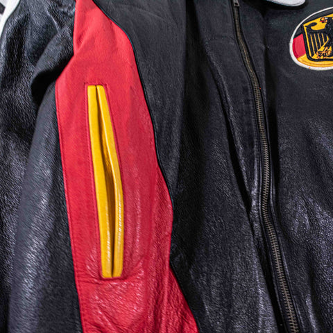 Germany Deutschland Leather Bomber Jacket Excelled