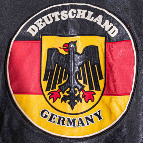 Germany Deutschland Leather Bomber Jacket Excelled