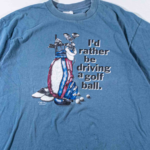 I'd Rather Be Driving Golf Balls T-Shirt Funny