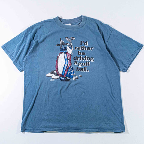 I'd Rather Be Driving Golf Balls T-Shirt Funny