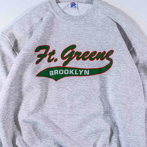 Fort Greene Brooklyn Script Crewneck Sweatshirt