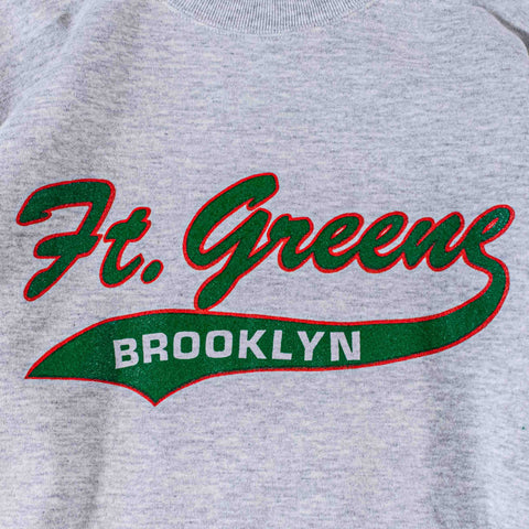 Fort Greene Brooklyn Script Crewneck Sweatshirt