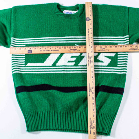 New York Jets Logo Cliff Engle Pro Line Striped Sweater