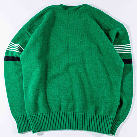 New York Jets Logo Cliff Engle Pro Line Striped Sweater
