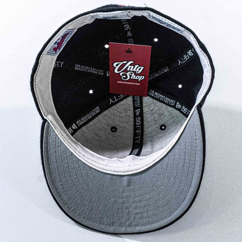 New York Mets New Era Diamond Collection Fitted Hat Plain Logo