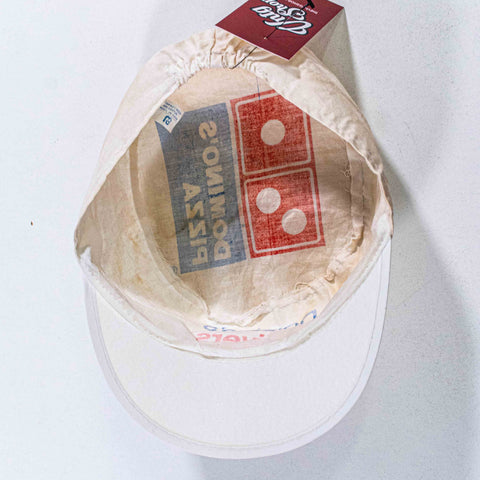 Dominos Pizza Delivery Painters Cap Hat Stretch Fit Distressed