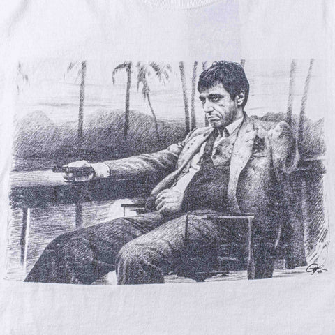 Scarface Tony Montana Al Pacino Sketch T-Shirt