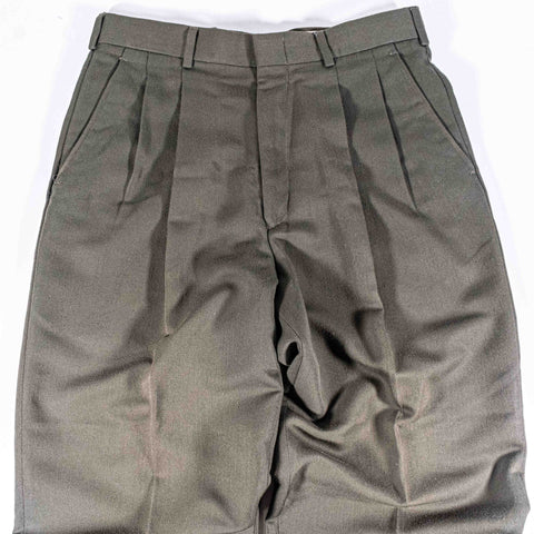 Yves Saint Laurent Pour Homme Pleated Trousers Polyester Rayon Blend