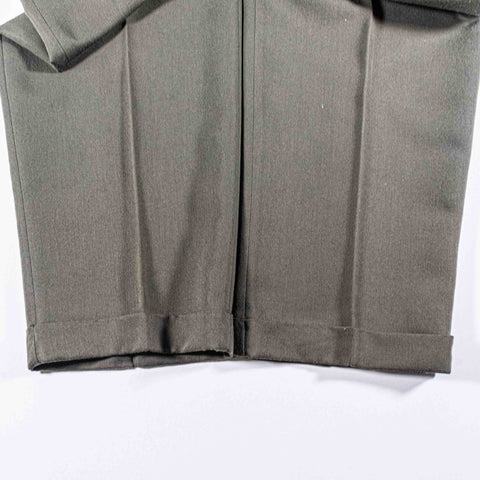 Yves Saint Laurent Pour Homme Pleated Trousers Polyester Rayon Blend