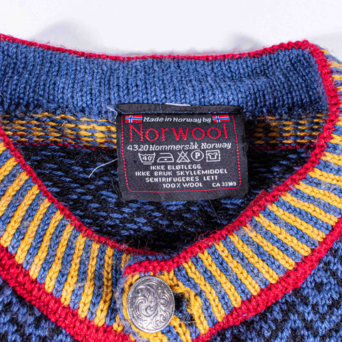 Norwool Fair Isle Nordic Wool Sweater