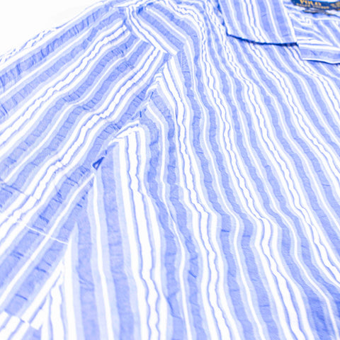 Polo Ralph Lauren Seersucker Striped Loop Collar Camp Shirt