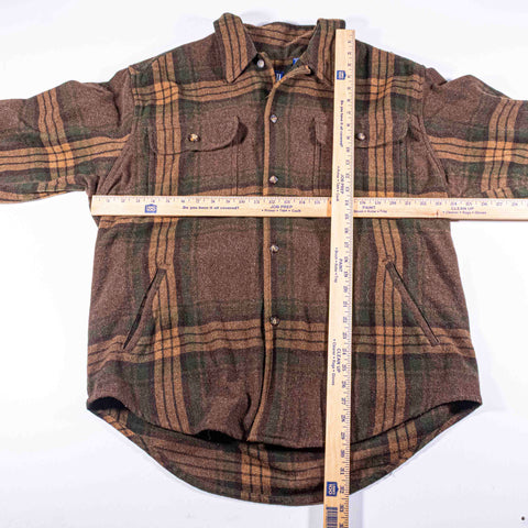 GAP Wool Blend Flannel Shacket Shirt Jacket