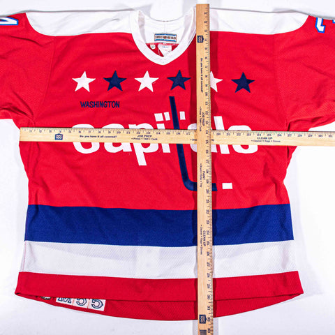 Washington Capitals CCM Center Ice Maska Air Knit Jersey Al Iafrate Fight Strap Big Block