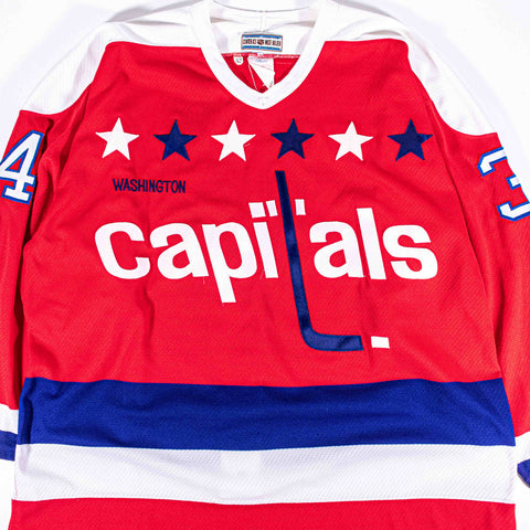 Washington Capitals CCM Center Ice Maska Air Knit Jersey Al Iafrate Fight Strap Big Block