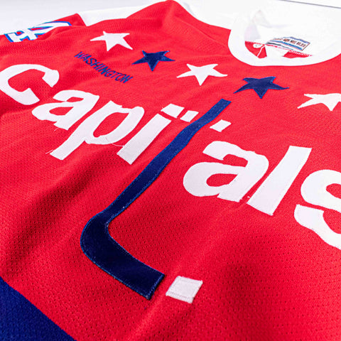 Washington Capitals CCM Center Ice Maska Air Knit Jersey Al Iafrate Fight Strap Big Block