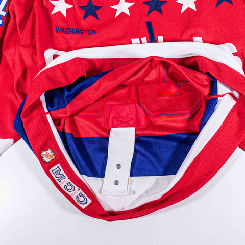 Washington Capitals CCM Center Ice Maska Air Knit Jersey Al Iafrate Fight Strap Big Block