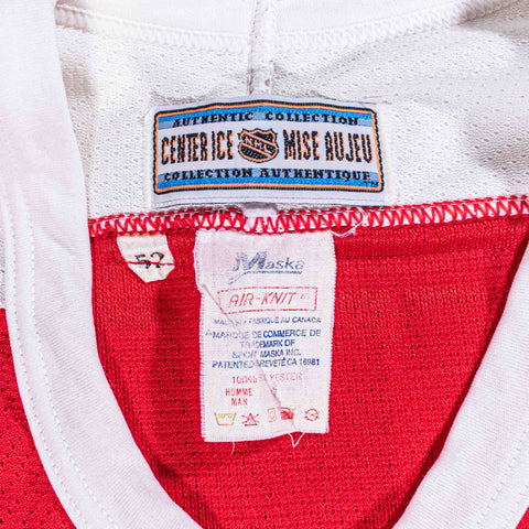Washington Capitals CCM Center Ice Maska Air Knit Jersey Al Iafrate Fight Strap Big Block
