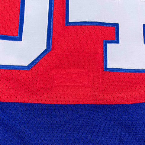 Washington Capitals CCM Center Ice Maska Air Knit Jersey Al Iafrate Fight Strap Big Block