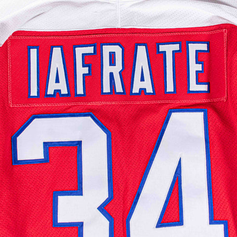 Washington Capitals CCM Center Ice Maska Air Knit Jersey Al Iafrate Fight Strap Big Block