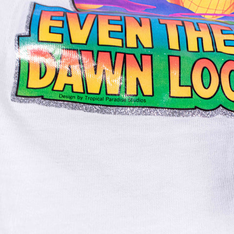 I'm So Horny Even The Crack of Dawn Looks Good T-Shirt Hanes Poly Cotton Raglan