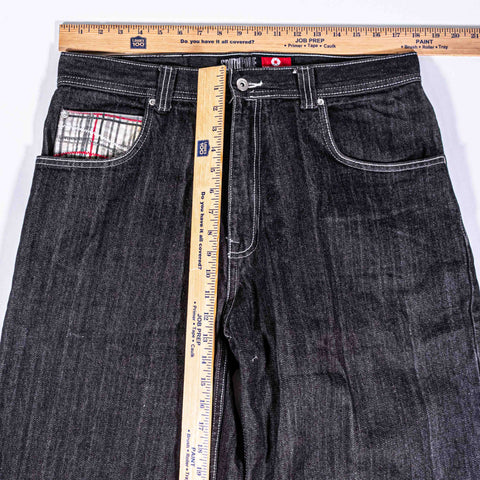 SouthPole Red Tab Embroidered Jean Shorts Jorts