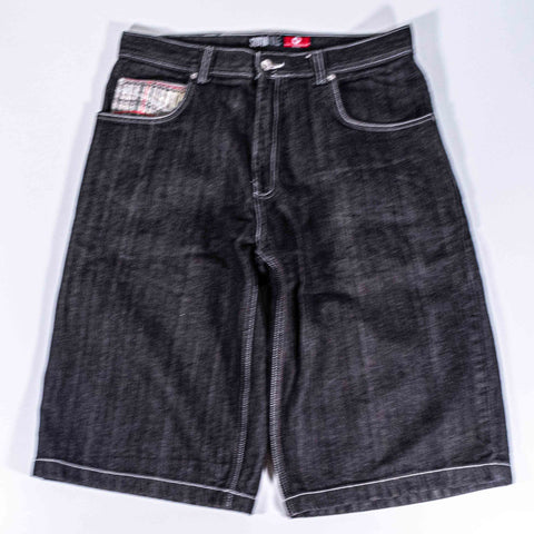 SouthPole Red Tab Embroidered Jean Shorts Jorts