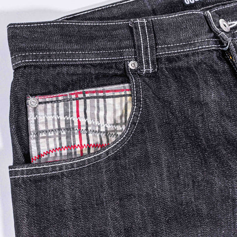 SouthPole Red Tab Embroidered Jean Shorts Jorts