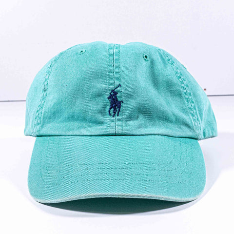 Polo Ralph Lauren Pony Leather Strapback Hat Sun Faded