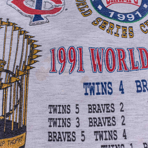 1991 Minnesota Twins World Series Long Gone T-Shirt