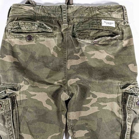 Abercrombie & Fitch Military Paratrooper Pants Camo Cargo