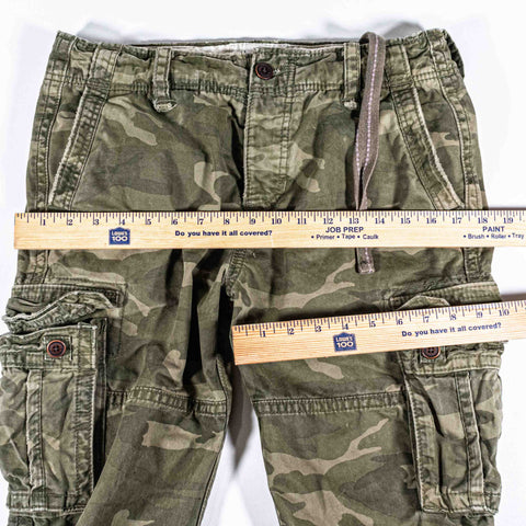 Abercrombie & Fitch Military Paratrooper Pants Camo Cargo