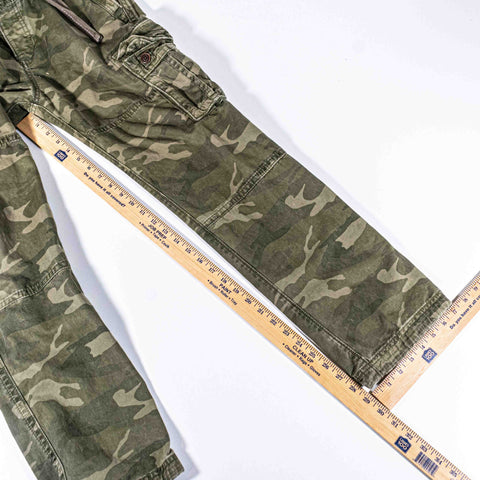 Abercrombie & Fitch Military Paratrooper Pants Camo Cargo