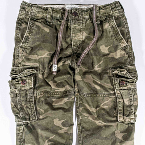 Abercrombie & Fitch Military Paratrooper Pants Camo Cargo