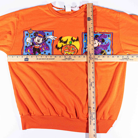 Disney Mickey & Minnie Not So Scary Halloween Pumpkin Sweatshirt Jerry Leigh