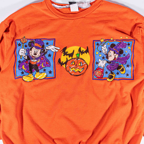 Disney Mickey & Minnie Not So Scary Halloween Pumpkin Sweatshirt Jerry Leigh
