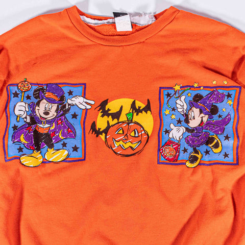 Disney Mickey & Minnie Not So Scary Halloween Pumpkin Sweatshirt Jerry Leigh