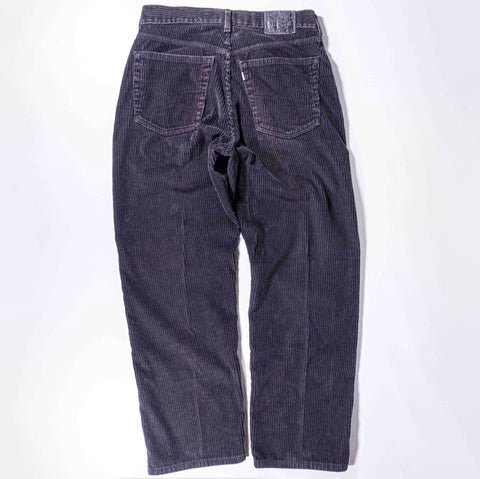 Levis Silvertab Straight Loose Corduroy Pants Faded Black