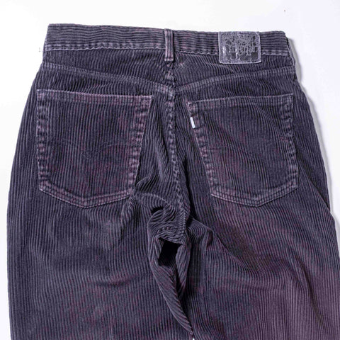 Levis Silvertab Straight Loose Corduroy Pants Faded Black
