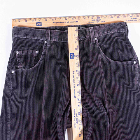 Levis Silvertab Straight Loose Corduroy Pants Faded Black