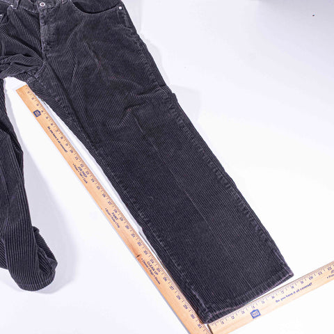 Levis Silvertab Straight Loose Corduroy Pants Faded Black