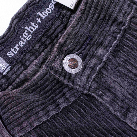 Levis Silvertab Straight Loose Corduroy Pants Faded Black