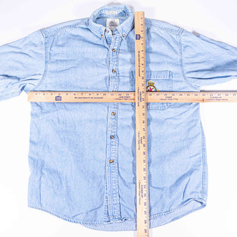 Aeropostale Crest Button Down Denim Shirt