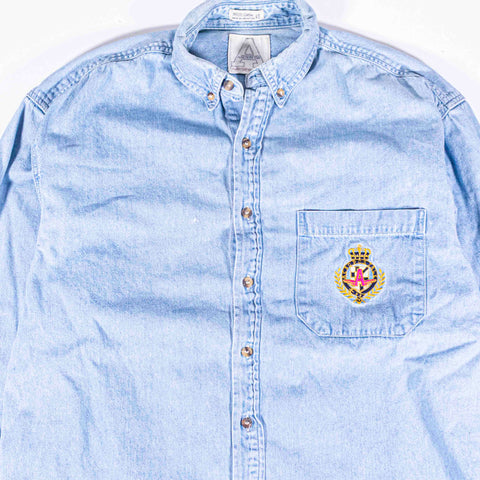 Aeropostale Crest Button Down Denim Shirt
