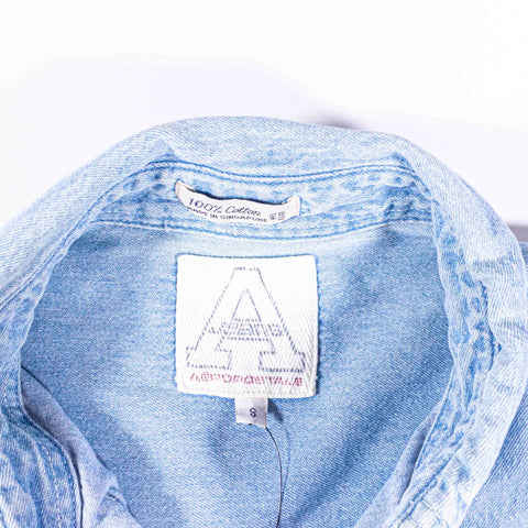 Aeropostale Crest Button Down Denim Shirt
