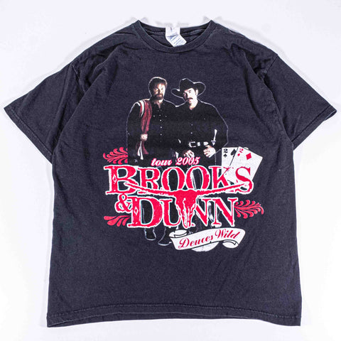 Brooks & Dunn Deuces Wild Tour 2005 T-Shirt Big & Rich Warren Brothers