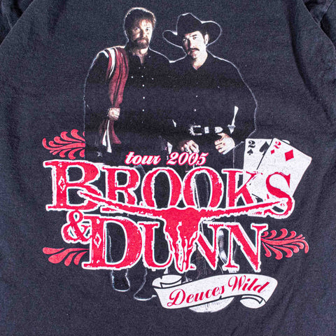 Brooks & Dunn Deuces Wild Tour 2005 T-Shirt Big & Rich Warren Brothers