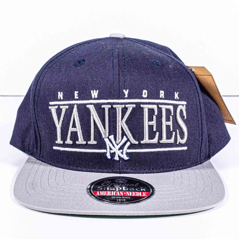New York Yankees Double Bar Snapback Hat American Needle