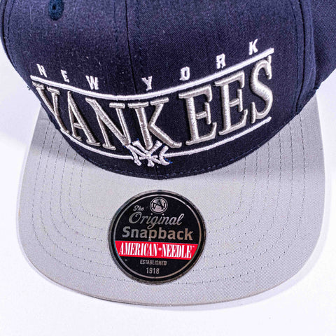 New York Yankees Double Bar Snapback Hat American Needle
