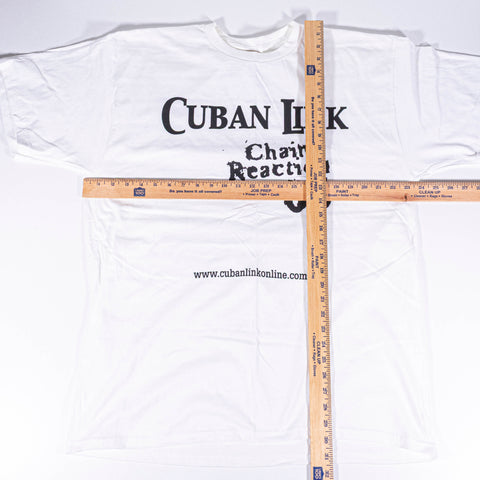 2005 Cuban Link Chain Reacion Rap T-Shirt Men of Business Records