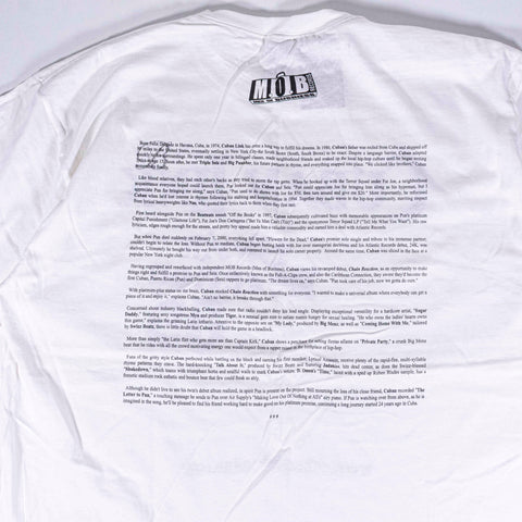 2005 Cuban Link Chain Reacion Rap T-Shirt Men of Business Records